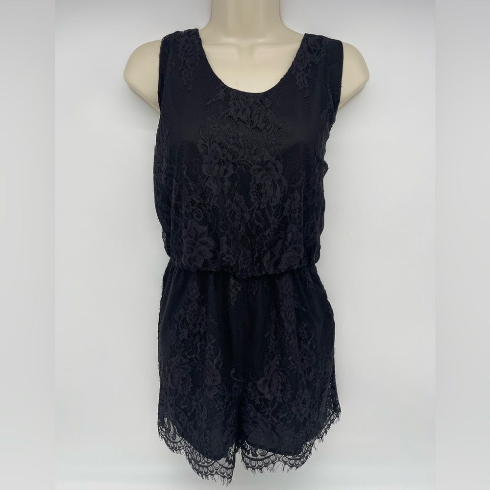Sam Edelman Black Lace Romper